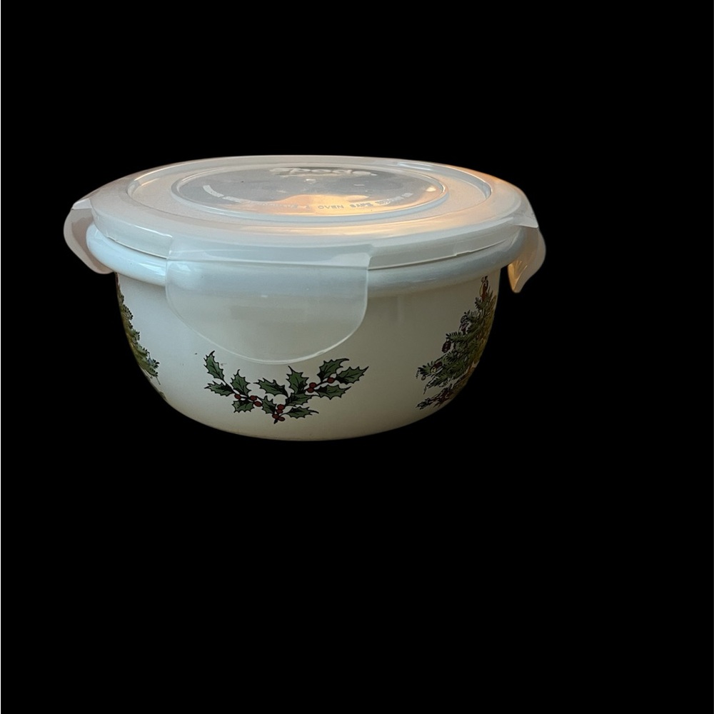 Spode White and Green Food Storage Container